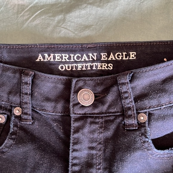 AE Black Denim Shorts - Picture 3 of 4